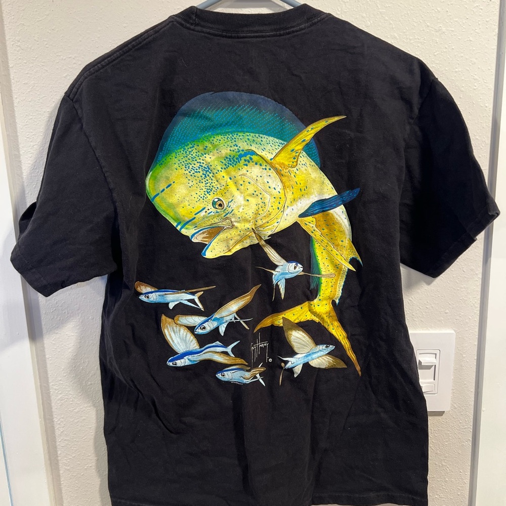 Vintage Guy Harvey - Mahi Mahi / Dolphin & Flying Fish T-Shirt